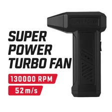 Super Power Turbo Fan 130000 RPM High Wind Speed 52m/s Rechargeable Blower