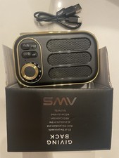 AWS Retro Boom FM Radio  Wireless Speaker NEW