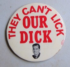 Richard Nixon 1968 LARGE campaign pin button political