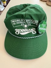 Vintage Bennigans St. Patrick’s Day Party 1992 Baseball Cap - Made in USA
