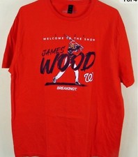 James Wood Washington Nationals Welcome To The Show T Shirt Size 2XL SGA
