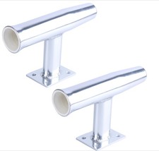 2 Pack Tournament Style 90° Fishing Rod Holder Wall Mounted Transom Mounted