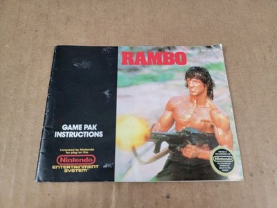 Rambo Nintendo NES Instruction Booklet Manual Only