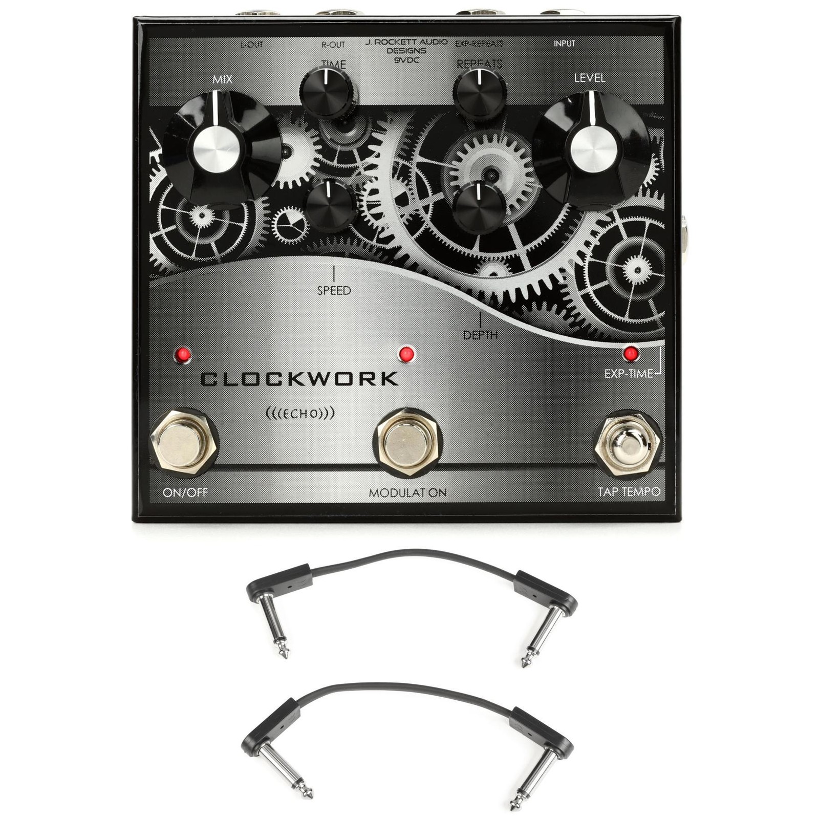 J. Rockett Audio разрабатывает заводную педаль задержки эхо-сигнала с патч-кабелями EBS