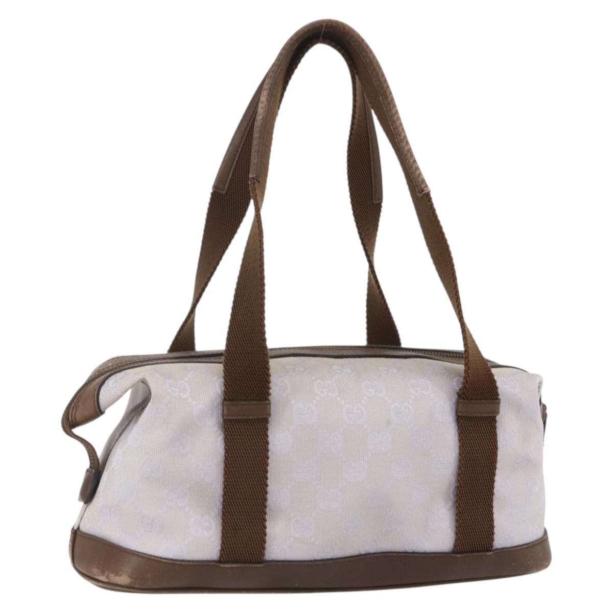 GUCCI GG Canvas Hand Bag Purple Gold 92734 Auth 160481 | eBay