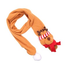 Christmas Decorative Scarf Winter Xmas Elk Scarves for Boys Girls scarf