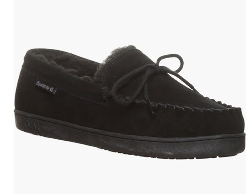 Neu BEARPAW Wyden II 2200 Herren Mokassinnaht schwarz Slipper Slipper Lammfell gefüttert 10 - Bild 8 von 13