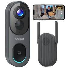 5MP Wireless Video Doorbell Camera,180 Head-to-Toe View, AI Motion Detection...