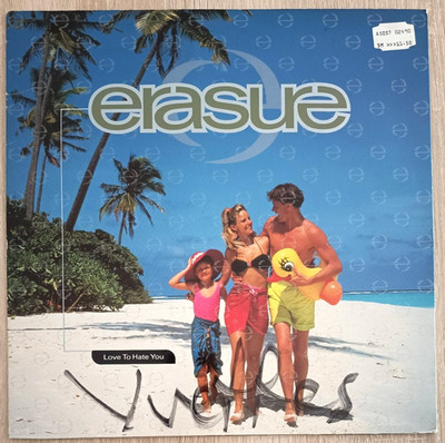 12''  ERASURE -   LOVE TO HATE YOU **    D 1991 * * * * * * *     EX / VG++