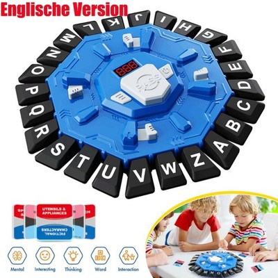 Wortspiel, Brettspiele Für Kinder Und Erwachsene Mit 2 Modi, 24 Tasten Buchstabe