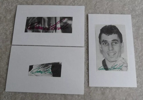 Lot Of THREE Tennis Great Ivan Lendl Autograph Signed CUTs 3x5 Index Cards
