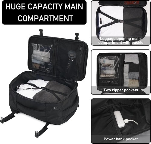 Travel Backpack 18X14X8 Spirit Airlines Personal Item Bag Carry on Backpack - Picture 5 of 5