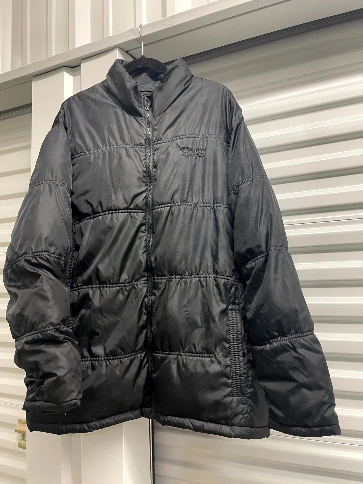 Southpole X-Pedition Puffer Jacket Black XL Winter Coat Quilted Insulated