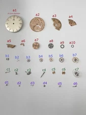 Omega Caliber 511 Movement Parts Balance Fork Wheels Spring Bridge