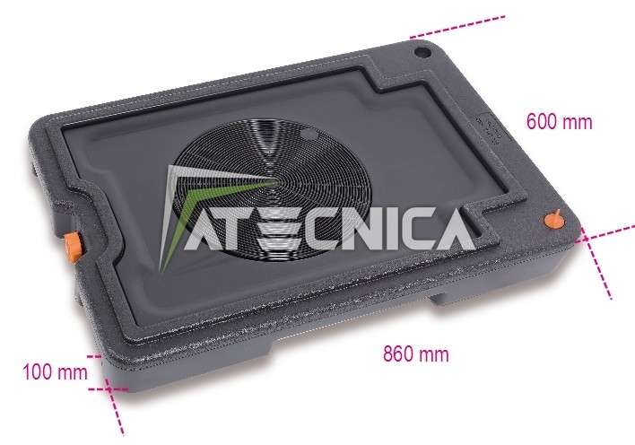 Contenitore vasca per recupero liquidi e olio BETA 1878 30 Lt con 4 ruote 360°