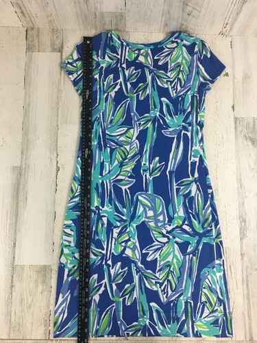Lilly Pulitzer Palmira Dress Blue Crush Bamboom Pima Cotton Jersey XS - Bild 16 von 18