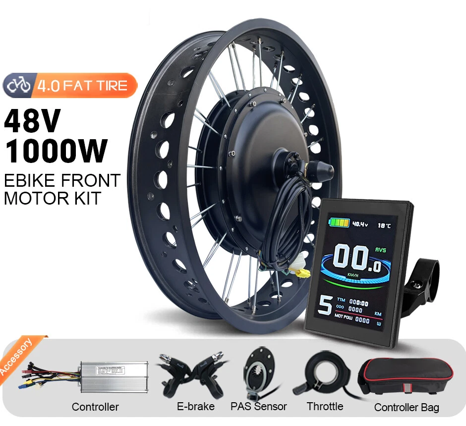 Kit vélo électrique 28'' (700) 1000W Régénération au freinage