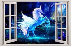 Einhorn Pegasus Bild Wandposter Wanddeko Poster Wand