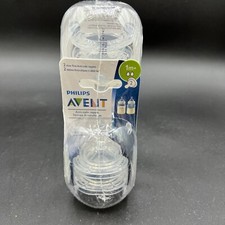 NEW Philips Avent 4 Slow Flow 1m Anti-Colic Baby Bottle Nipples