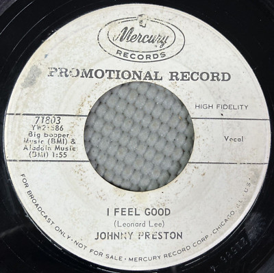 Johnny Preston - Willy Walk / I Feel Good 1961 Vinyl 45RPM White Label Promo VG