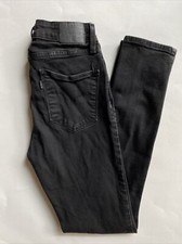 Levi's Women's 721 High-Rise Skinny Jeans Soft Black Size 29 Black Tab
