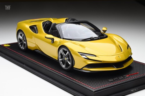 1/18 MR Ferrari SF90 Spider 2019 Giallo Montecarlo with case 08/99-FE032A n/ BBR - Picture 4 of 9