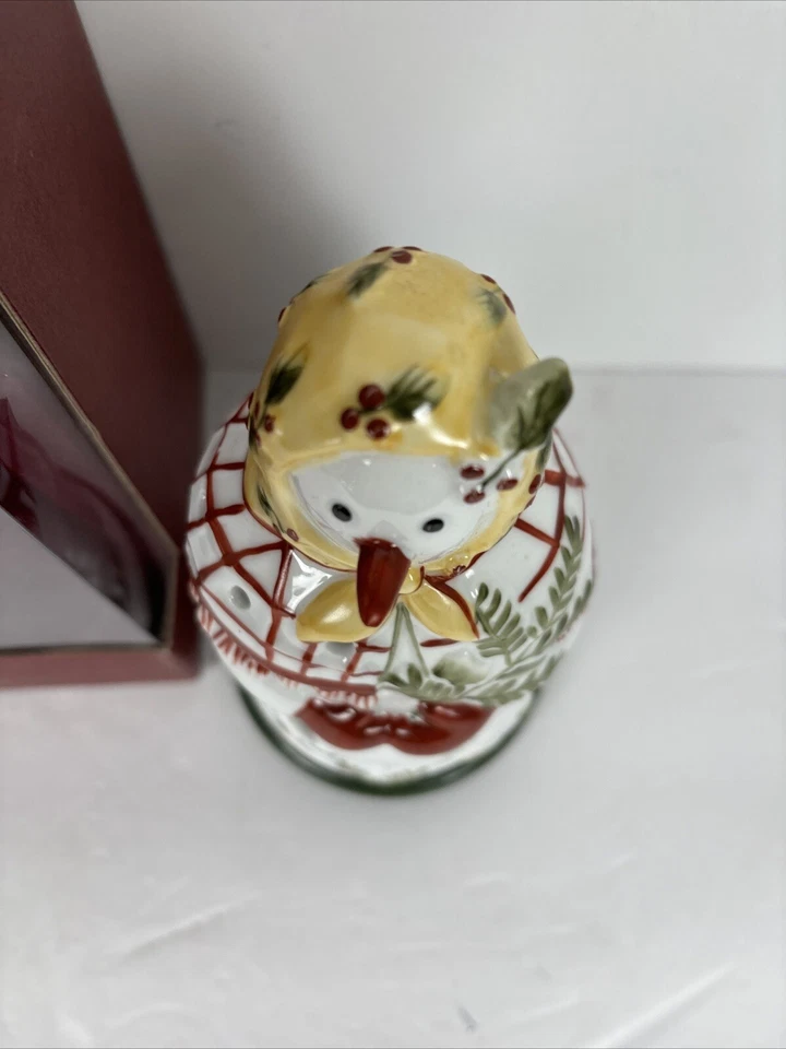 Soporte de luz de té Villeroy And Boch muñeco de nieve señora Nieve ~ 7,25 pulgadas Foto 3 de 4