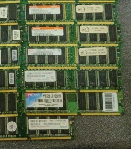 14x verschiedene 512MB DDR400 PC3200 SDRAM Desktop Speicher HYMD564646B8J-D43 73P2684.. - Bild 1 von 3