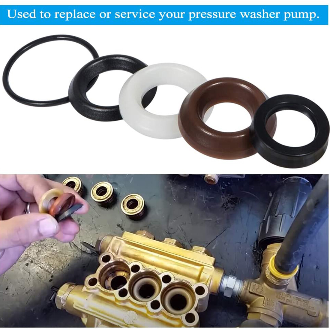 Packing Kit Pressure Washer Pump Seal Repair Accessory Kit 5019006400 Comet ZWD