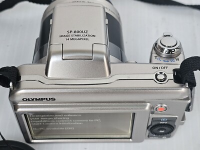 Olympus SP-800UZ 14.0MP Digital Camera - Silver Mint w/ Bag and