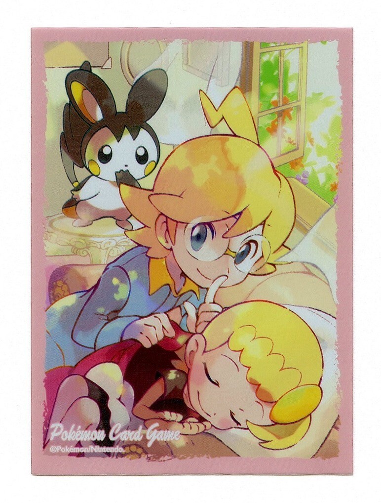Funda de carta individual Bonnie & Clemont 2018 Pokemon Center Japón original