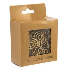 	Kurt Adler 1.25-Inch Gold Ornament Hook Set of 50	