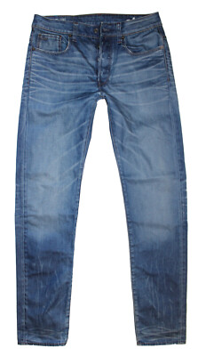 G-Star Herren Jeans Hose 3301 SLIM Tapered W31 L34 blau gstar raw *
