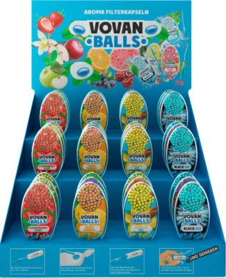 VOVAN BALLS VoVan Aromakugeln | Aromakapseln mit Geschmack | Kugeln für DIY Click Filter