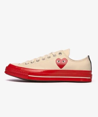 Converse Comme des Garçons PlayChuck 70 OX Red Sole A01796C - Mens