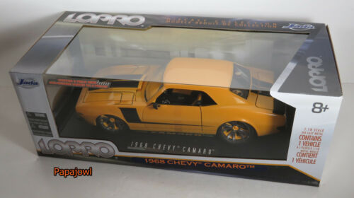 Jada LoPro Collectible Tricked Out 1968 Chevrolet Camaro 68 Chevy Yellow 1:18 - Picture 2 of 7