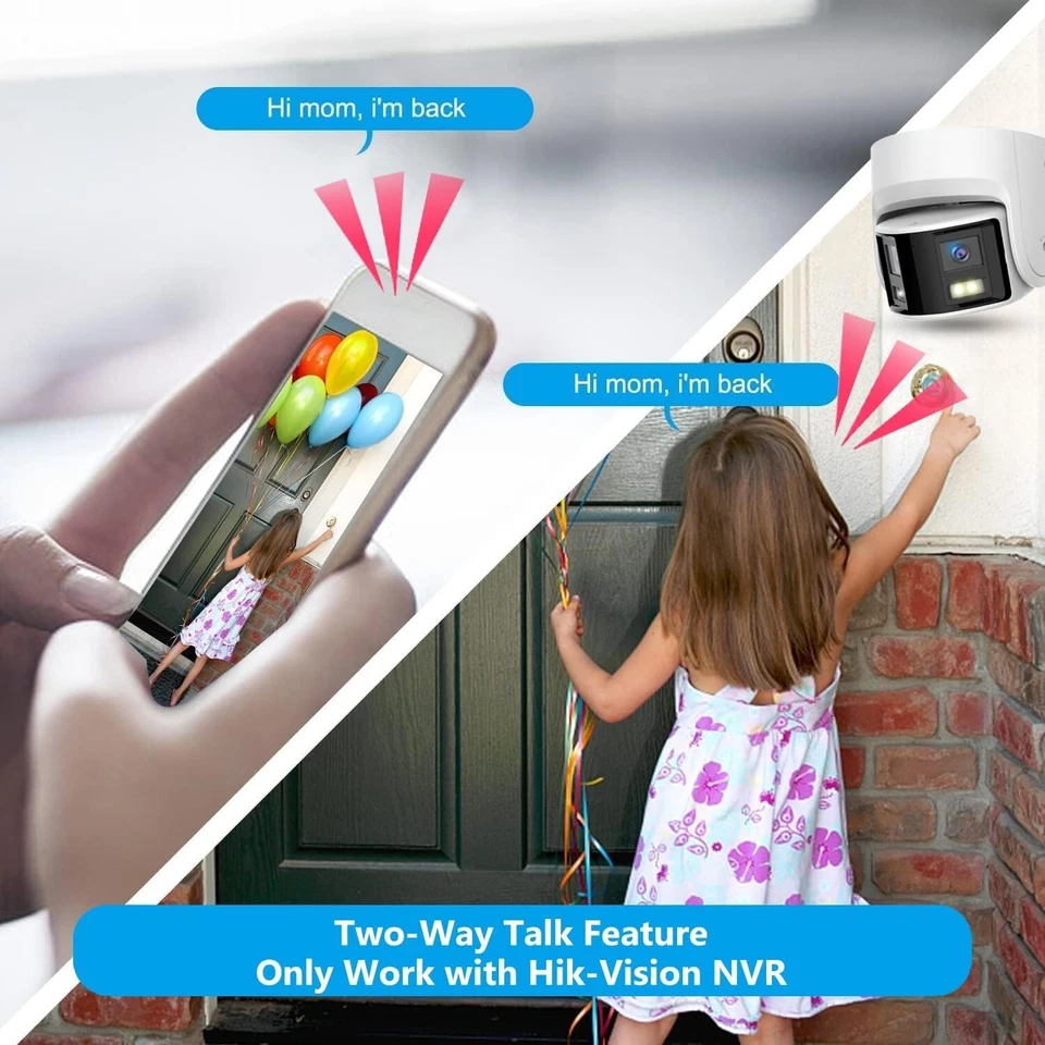 Marca OEM 4K 8MP IP POE Cámara Doble Lente Modo IR 180° Panorámica Gran Angular Foto 4 de 4