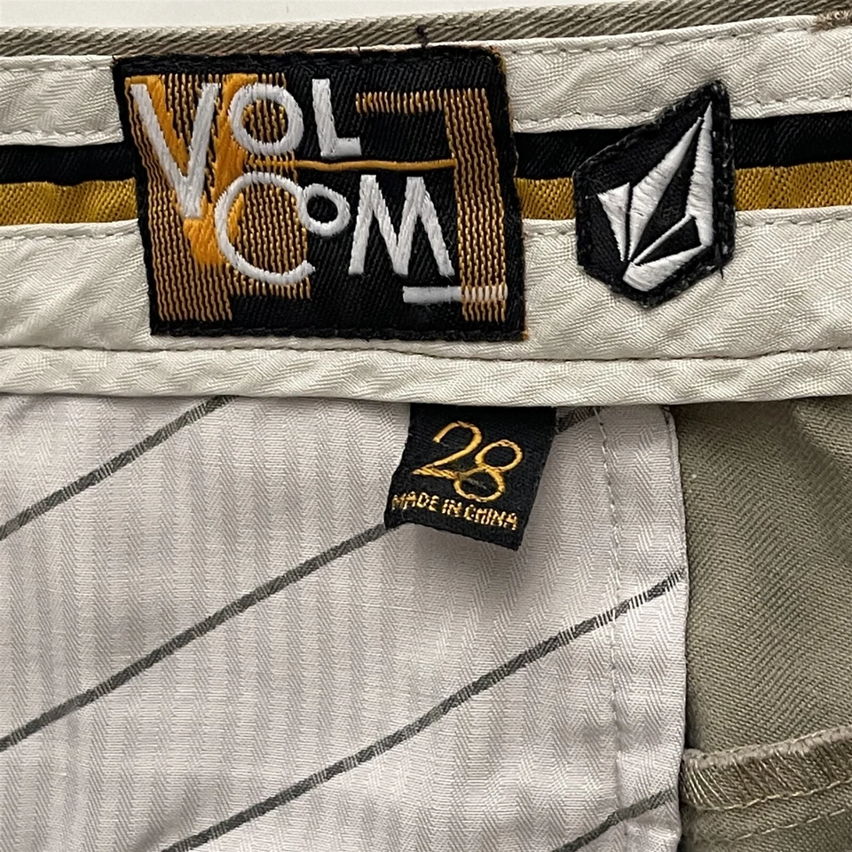 Volcom Stone 28 x 12" Friggin Chino Short Khaki Twill Chino Shorts - Image 4 of 4