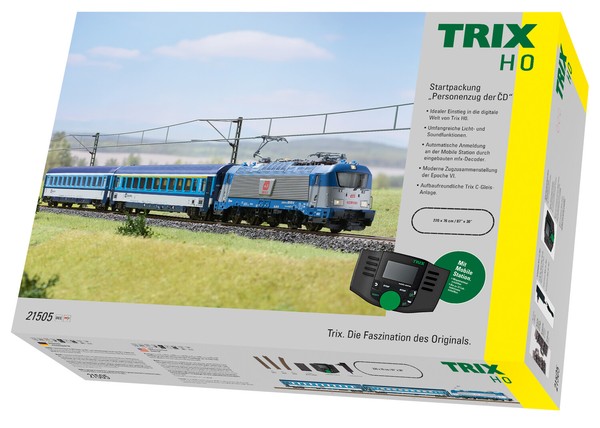 "Trix H0 21505 - Startpackung \"Personenzug Der ČD\", Digital, Sound Neuware"-image