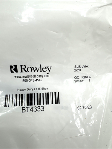 Coppia (2) Scivoli di bloccaggio resistenti marca Rowley BT4333 - Foto 7 di 7