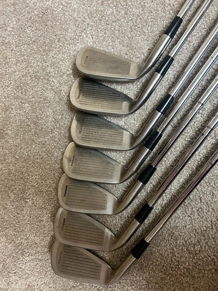 MacGregor DX Titanium Dual Cavity Golf clubs 3, 4,5, 6, 7, 8, 9, Pre-Owned - Image 3 of 4