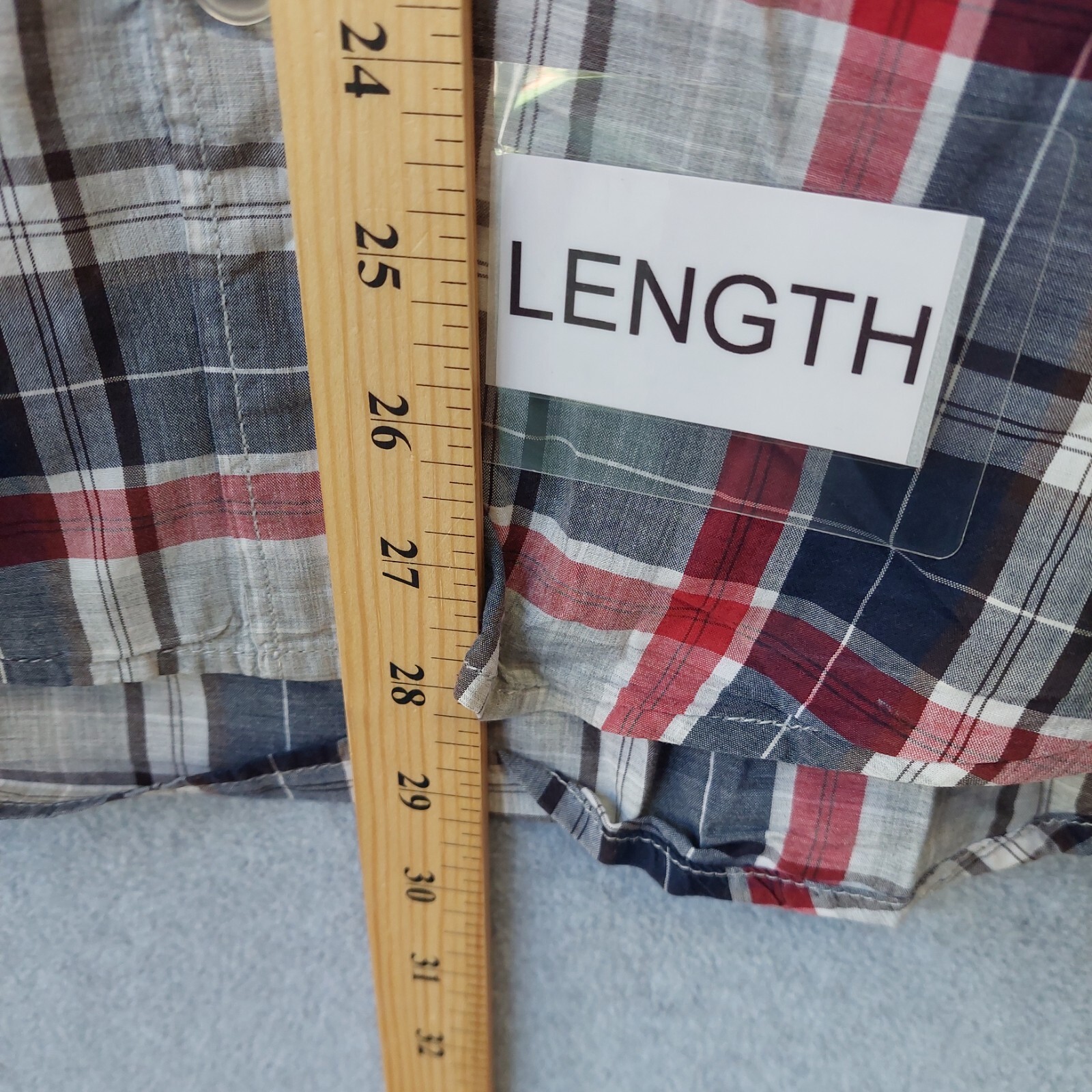 GAP Men's Checkered Short Sleeve Shirt Size M, Button Down Collared