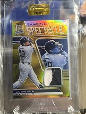 2021 Spectra Spectacle Go Urshela Game Worn Patch /10 SSP Yankees 