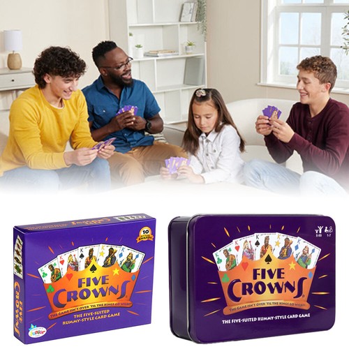 1/2pcs Five Crowns Game Party Card Games Cards Rummy Style Play Christmas Gift - Picture 13 of 18