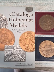 (2) Holocaust Medals+A Catalog of Holocaust Medals by Severn Szperling