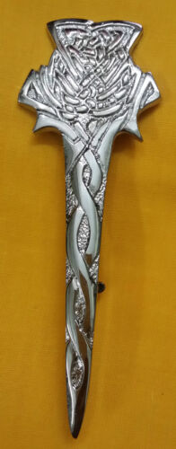 Scottish Kilt Pin Various Design Chrome/Highland Kilt Pins Metal 4''/Pin Brooch - Picture 10 of 36