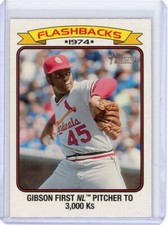 2023 TOPPS HERITAGE BOB GIBSON 1974 BASEBALL FLASHBACKS #BF-6 CARDINALS HOF