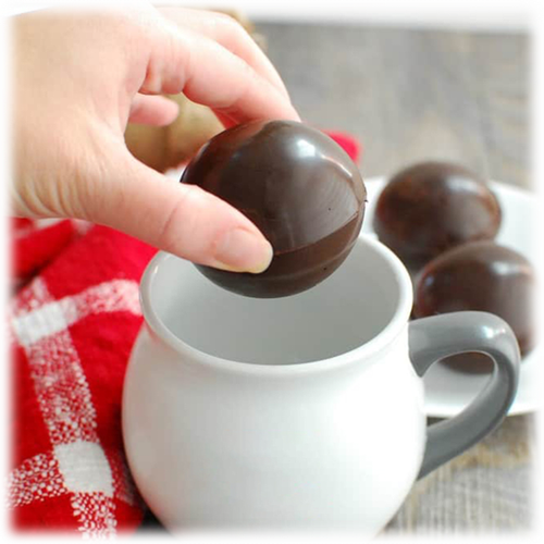 Large 2" Fudgy Bombs (Hot Chocolate Bombs with Marshmallow Surprise) - 3 Pack - Picture 5 of 6