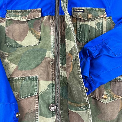 Polo Ralph Lauren Boy's Camo Camouflage Full Zip Hoodie Jacket Size Medium 10-12 - Picture 12 of 13
