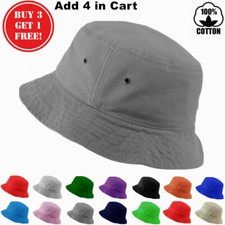 Unisex Summer Camping Cotton Fishing Boonie Brim visor Sun Safari Bucket Hat Cap